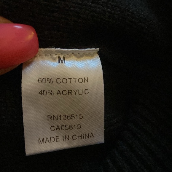 Harper lane Gray hooded sweater with pockets grommet details size M - Picture 12 of 13